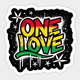 One Love Afrocentric Sticker